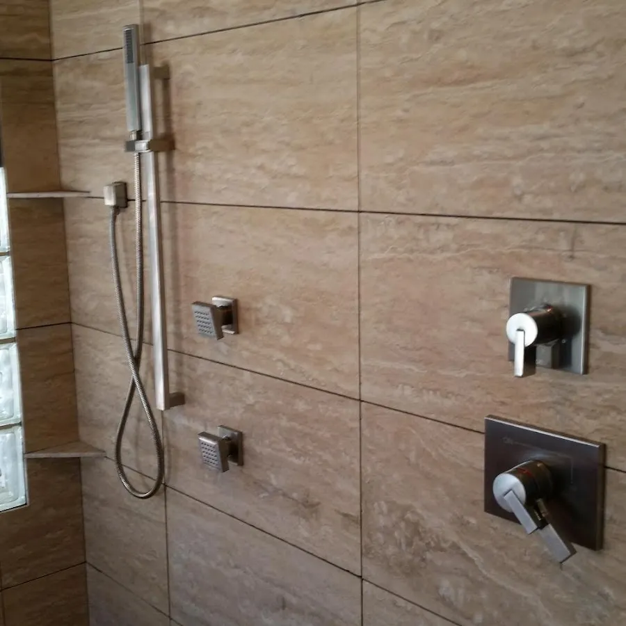Shower fixture installation for Water Heater Replacement in Lehman